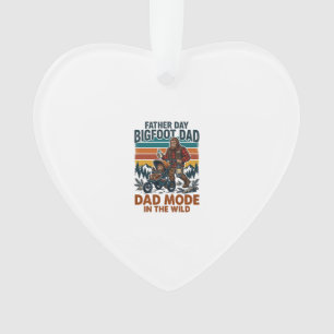 Father Day Bigfoot Dad Shirt Camping Legend Father Ornament