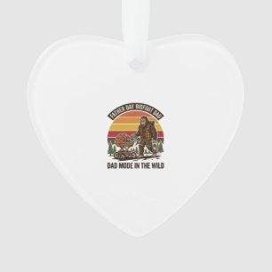 Father Day Bigfoot Dad Shirt Camping Legend Father Ornament