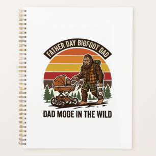 Father Day Bigfoot Dad Shirt Camping Legend Father Planner