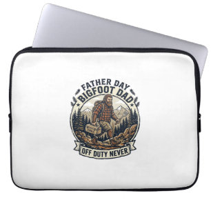 Father Day Bigfoot Dad Shirt Dad Mode In The Wild  Laptop Sleeve