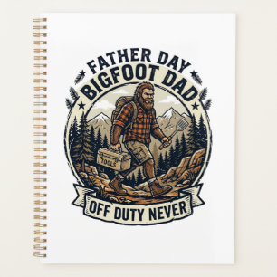 Father Day Bigfoot Dad Shirt Dad Mode In The Wild  Planner