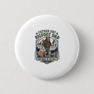 Father Day Bigfoot Dad Shirt Mythical Family Man R 6 Cm Round Badge