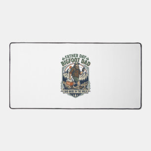 Father Day Bigfoot Dad Shirt Mythical Family Man R Desk Mat