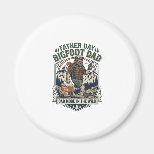 Father Day Bigfoot Dad Shirt Mythical Family Man R Magnet