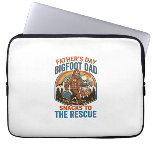 Father Day Bigfoot Dad Shirt Raising Kids Like A L Laptop Sleeve