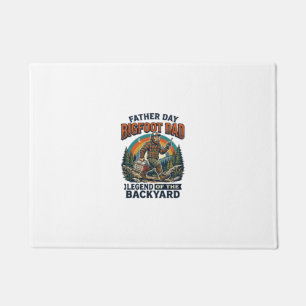 Father Day Bigfoot Dad Shirt Snacks Hero Funny Gif Doormat
