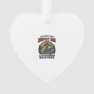 Father Day Bigfoot Dad Shirt Snacks Hero Funny Gif Ornament