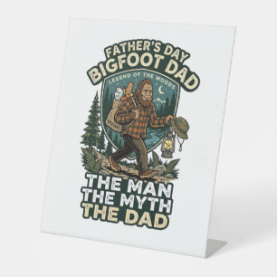 Father Day Bigfoot Dad Shirt Strong Quiet Reliable Pedestal Sign