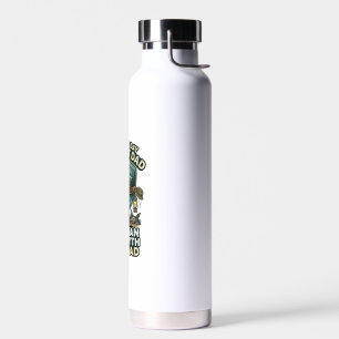 Father Day Bigfoot Dad Shirt Strong Quiet Reliable Water Bottle