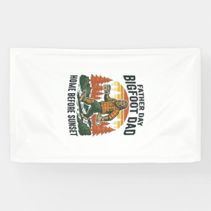Father Day Bigfoot Dad Shirt The Man The Myth The  Banner