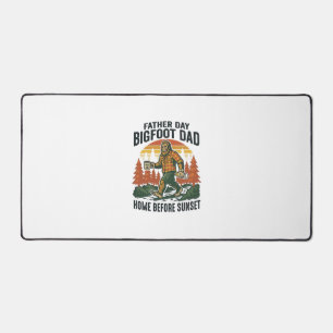 Father Day Bigfoot Dad Shirt The Man The Myth The  Desk Mat