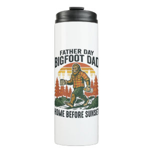 Father Day Bigfoot Dad Shirt The Man The Myth The  Thermal Tumbler