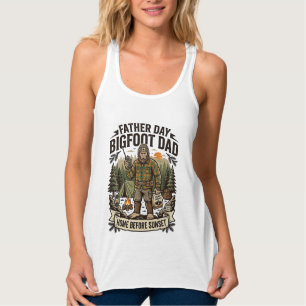 Father Day Bigfoot Dad Shirt Woodland Papa Retro G