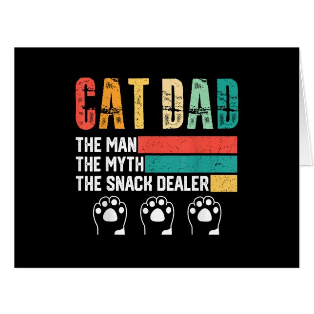 Father Day Cat Dad (Front Horizontal)