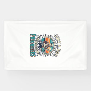 Father Day Fishing Dad Shirt Just A Dad With Fishi Banner