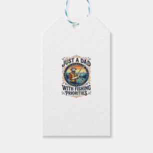 Father Day Fishing Dad Shirt Just A Dad With Fishi Gift Tags