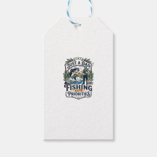 Father Day Fishing Dad Shirt Just A Dad With Fishi Gift Tags