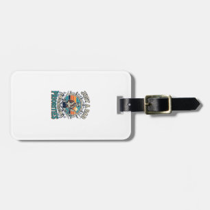 Father Day Fishing Dad Shirt Just A Dad With Fishi Luggage Tag