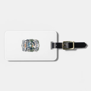Father Day Fishing Dad Shirt Just A Dad With Fishi Luggage Tag
