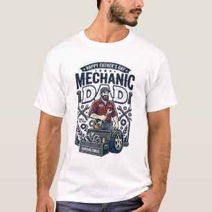 Father Day Mechanic Dad Shirt Funny Working Dad Gi