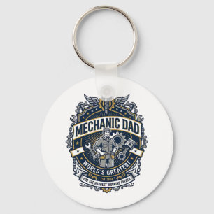 Father Day Mechanic Dad Shirt Funny Working Dad Gi Key Ring