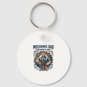 Father Day Mechanic Dad Shirt Funny Working Dad Gi Key Ring