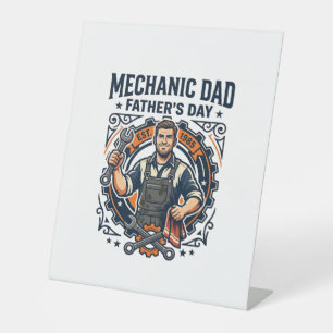 Father Day Mechanic Dad Shirt Funny Working Dad Gi Pedestal Sign