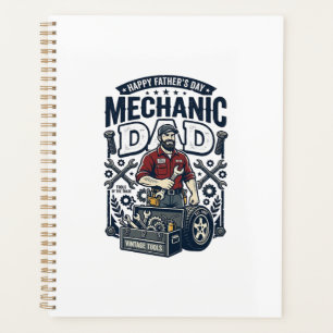 Father Day Mechanic Dad Shirt Funny Working Dad Gi Planner