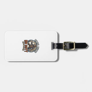 Father Day Papa Bear On Duty Shirt Funny Animal Da Luggage Tag