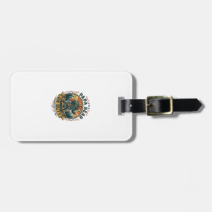 Father Day Papa Bear On Duty Shirt Funny Animal Da Luggage Tag