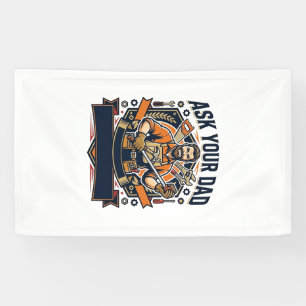 Father Day Repair Dad Shirt Ask Your Dad He Fixes  Banner