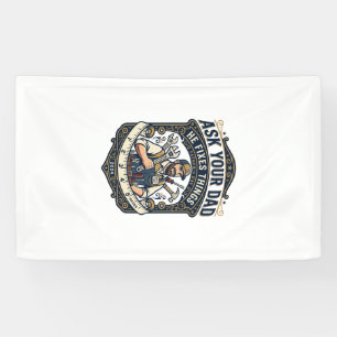Father Day Repair Dad Shirt Ask Your Dad He Fixes  Banner