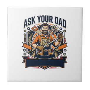 Father Day Repair Dad Shirt Ask Your Dad He Fixes  Tile