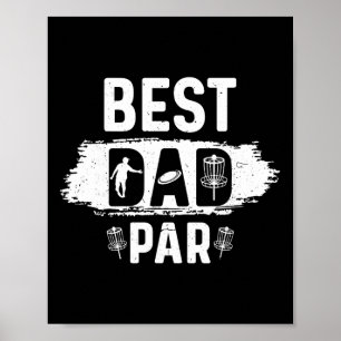 Father Disc Golf Frisbee Golfer Disc Golfing Best Poster