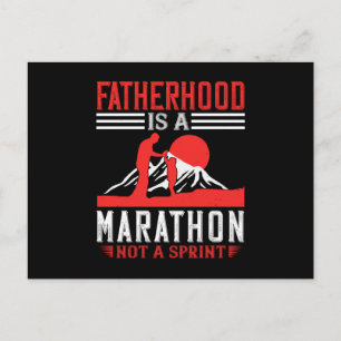 Father - Fatherhood is a marathon Postcard