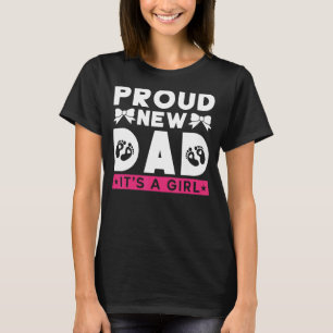 Father Gender Reveal Announcement Proud New Dad It T-Shirt