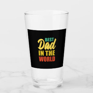 Father Gift   Best Dad In The World Glass