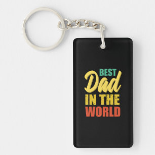 Father Gift   Best Dad In The World Key Ring