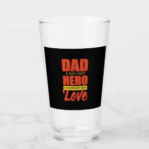 Father Gift Dad Hero Love Glass