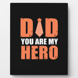 Father Gift   Dad You Are My Hero Plaque