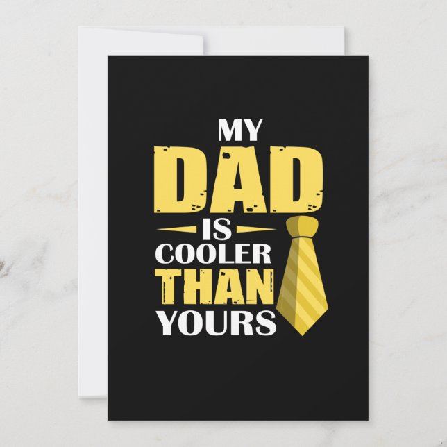Father Gift | My Dad Is Cooler Invitation (Front)