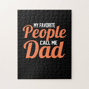 Father Gift   My Favourite People Call Me Dad Jigsaw Puzzle