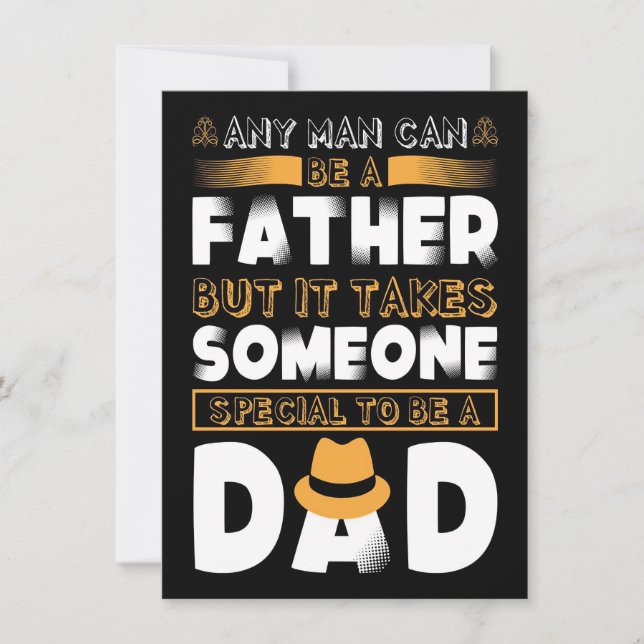 Father Gift Someone Special To Be A Dad Invitation (Front)