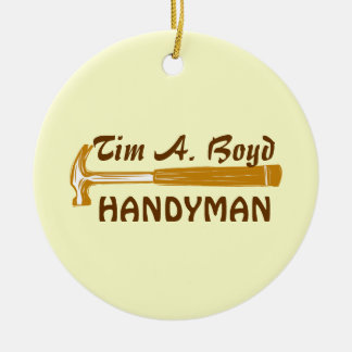 Father Handyman  Business  Appreciation Ceramic Tree Decoration
