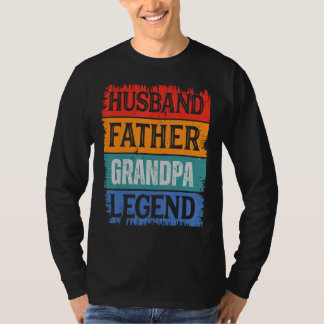 Father Husband GRANDPA Legend Proud Dad Retro Pap T-Shirt