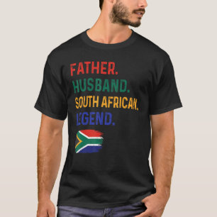 Father Husband South African Legend Proud Dad Afri T-Shirt