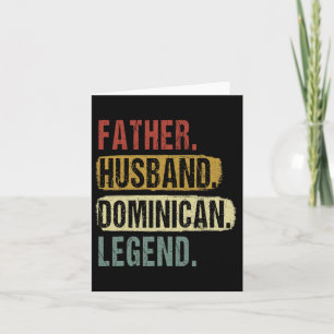 Father Husnd Dominican Legend Dominica Dad Father& Card