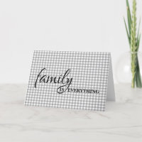 Father-in-law Birthday Grey Gingham