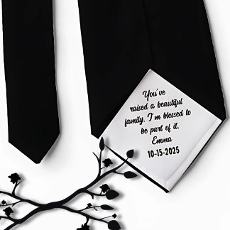 Father in law Gift from Bride Neck Tie