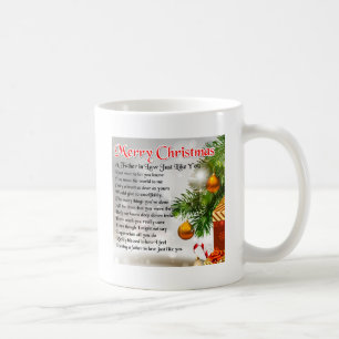 Father in Law Poem - Christmas Design Coffee Mug